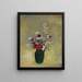 Groot vaas groen met gemengde bloemen schilderij - Odilon Redon — ingelijst kunstwerk aan de muur