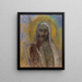 De Christus van de stilte - Odilon Redon — ingelijst kunstwerk aan de muur
