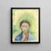 Het Stilte - Odilon Redon — ingelijst kunstwerk aan de muur