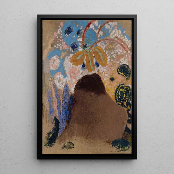 Ophélie - Odilon Redon — ingelijst kunstwerk aan de muur