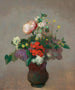 pioen, geranium en lila - Odilon Redon — weergave van het kunstwerk