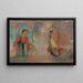 Vrouw in een gotische boog, vrouw met bloemen - Odilon Redon — ingelijst kunstwerk aan de muur