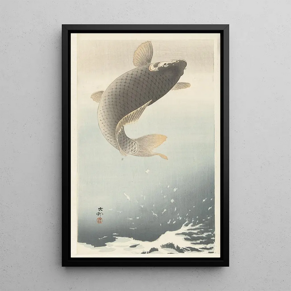 Carpe - Ohara Koson — ingelijst kunstwerk aan de muur