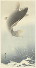 Carpe sautante - Ohara Koson — artwork view