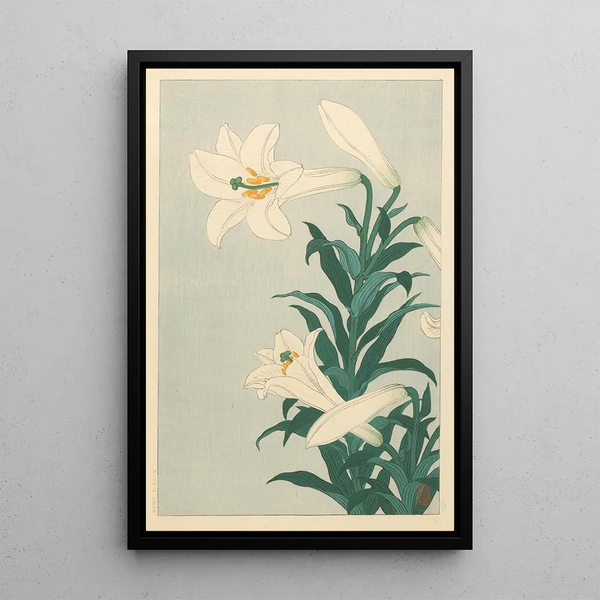 Lys - Ohara Koson — ingelijst kunstwerk aan de muur