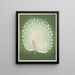 Peacock - Ohara Koson — framed artwork on a wall