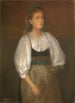 Jonge Italiaanse meisje - Okada Saburōsuke — weergave van het kunstwerk