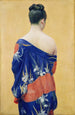 Kimono with iris pattern - Okada Saburōsuke — artwork view
