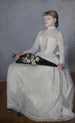 Dame en robe blanche - Olga Boznańska — weergave van het kunstwerk