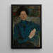 Portret van Maria Koniewska-Kalinowska 1875-1968 schilder - Olga Boznańska — ingelijst kunstwerk aan de muur