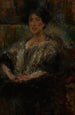 Portret van Julia Ginzberg - Olga Boznańska — weergave van het kunstwerk