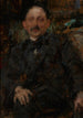 Portret van de schilder Marcin Samlicki - Olga Boznańska — weergave van het kunstwerk