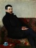 Portret van Paul Nauen - Olga Boznańska — weergave van het kunstwerk