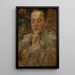 Portret van de beeldhouwer Stefan Zbigniewicz - Olga Boznańska — ingelijst kunstwerk aan de muur