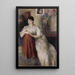 Portret van Zofia Federowicz - Olga Boznańska — ingelijst kunstwerk aan de muur