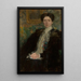Portret van Zofia Kirkor-Kiedro née Grabska 1872-1952 - Olga Boznańska — ingelijst kunstwerk aan de muur