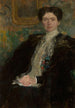 Portret van Zofia Kirkor-Kiedro née Grabska 1872-1952 - Olga Boznańska — weergave van het kunstwerk