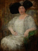 Portret van een Franse schrijfster Gabrielle Réval - Olga Boznańska — weergave van het kunstwerk