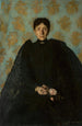 Portret van een vrouw - Olga Boznańska — weergave van het kunstwerk