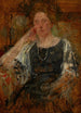 Portret van een Amerikaanse - Olga Boznańska — weergave van het kunstwerk