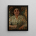 Portret van een oude dame - Olga Boznańska — ingelijst kunstwerk aan de muur