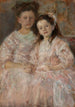 Portret van de meisjes Helena Chmielarczyk en Wadysawa Chmielarczyk - Olga Boznańska — weergave van het kunstwerk