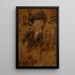 Esquisse de portrait d'une femme avec un chapeau - Olga Boznańska — ingelijst kunstwerk aan de muur