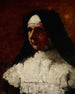 Studie van een non - Olga Boznańska — weergave van het kunstwerk