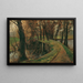 Allée au bord de l'étang - Olga Wisinger-Florian — ingelijst kunstwerk aan de muur