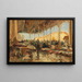 The Fish Market in Venice (Case Conflict) - Olga Wisinger-Florian — framed artwork on a wall