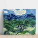 Reproductie van het schilderij Olijfbomen met de Alpilles op de achtergrond - Vincent Van Gogh