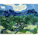 Reproductie van het schilderij Olijfbomen met de Alpilles op de achtergrond - Vincent Van Gogh