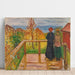 Reproductie van het schilderij Op het Veranda - Edvard Munch