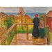 Reproductie van het schilderij Op het Veranda - Edvard Munch