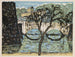 Nijbashi schilderij uit de serie Herinneringen aan Tokio - Onchi Kōshirō — weergave van het kunstwerk