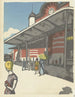 Gare de Tokyo - Onchi Kōshirō — weergave van het kunstwerk