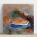 Reproductie van het schilderij Ophélie met een blauwe mauviette in het water - Odilon Redon
