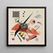 Oranje - Wassily Kandinsky — ingelijst kunstwerk aan de muur