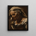 Hoofd van een oude vrouw - Orazio Borgianni — ingelijst kunstwerk aan de muur