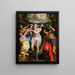 Het doopsel van Christus - Orazio Samacchini — ingelijst kunstwerk aan de muur