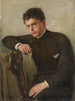 portret van Hermann Dischler - Oscar Arthur Bluhm — weergave van het kunstwerk