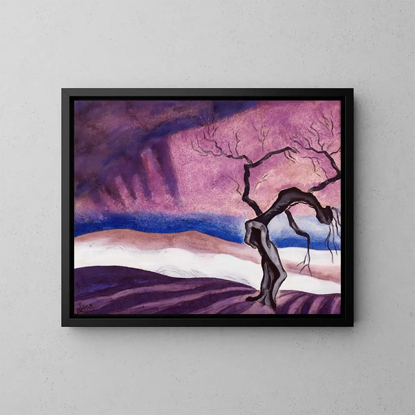 The Death - Oscar Bluemner — framed artwork on a wall