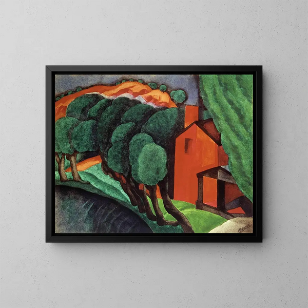 Night luminous - Oscar Bluemner — framed artwork on a wall