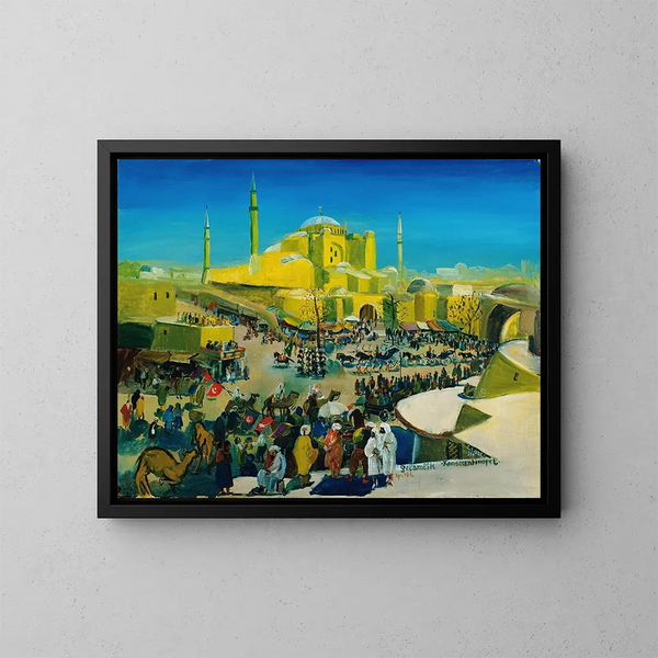 The Selamlik in Constantinople - Oskar Laske — framed artwork on a wall