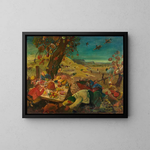 The Land of Delights - Oskar Laske — framed artwork on a wall