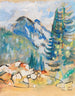 Berglandschap Schilderij I - Oskar Moll — weergave van het kunstwerk