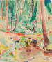 Waldbach II - Oskar Moll — weergave van het kunstwerk