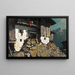 Mountain Farm Painting - Oskar Mulley — framed artwork on a wall