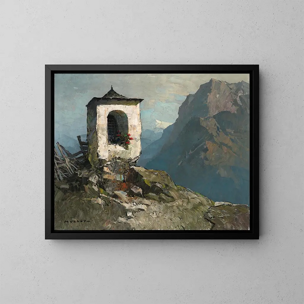 Oratory Painting of Path - Oskar Mulley — framed artwork on a wall
