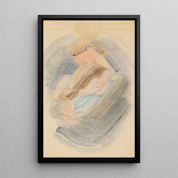 Étreinte II - Oskar Schlemmer — framed artwork on a wall